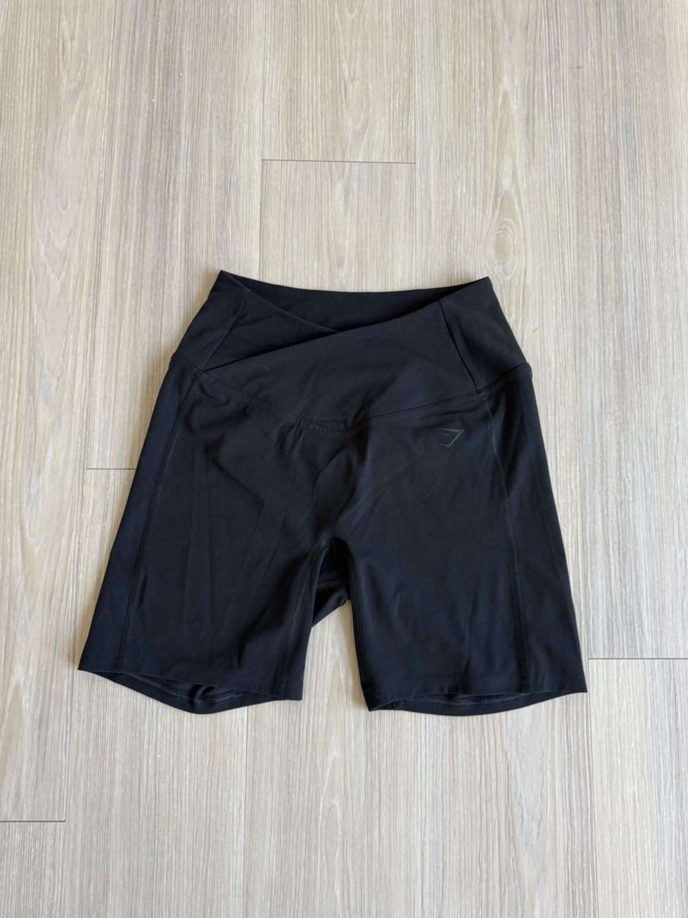 Gymshark Black High-Rise Bike Shorts